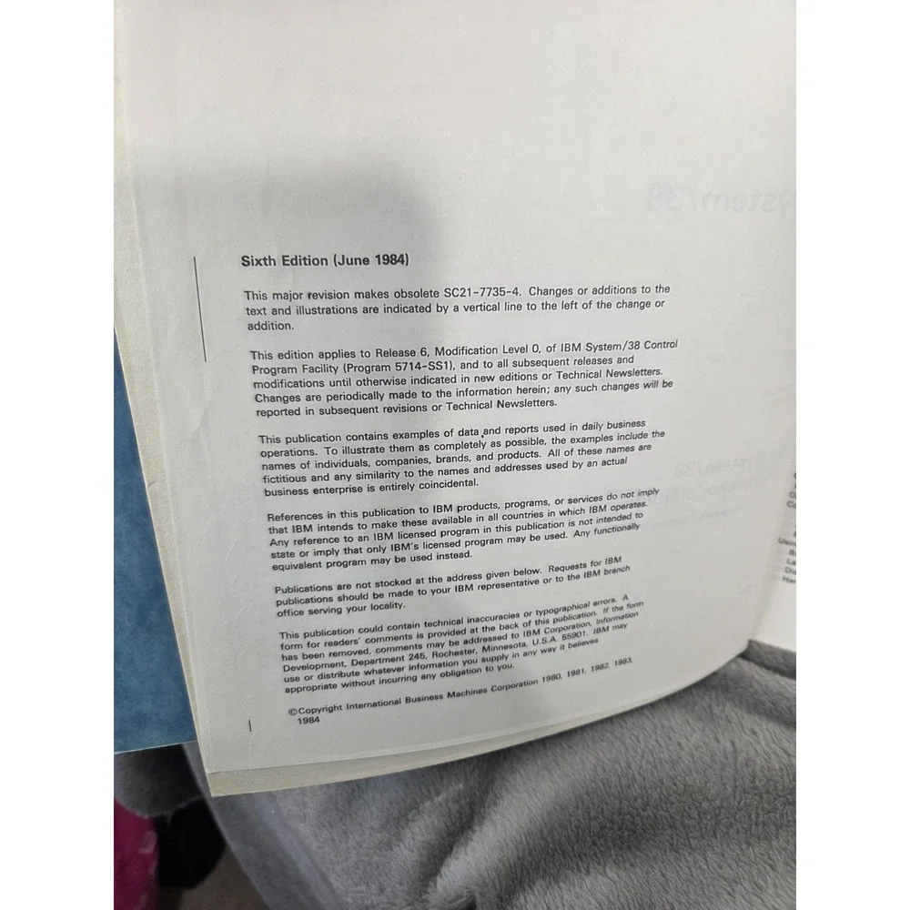IBM Sytem/38‎  - Operator's Guide Sixth Edition 1984